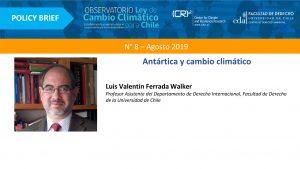 Policy brief: Antártica y cambio climático