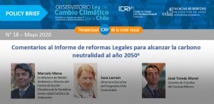 Policy brief | Comentarios al Informe de Reformas Legales para alcanzar la carbono neutralidad al año 2050